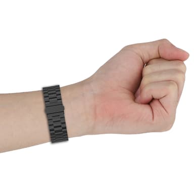 Klokkerem i rustfritt stål for Google Pixel Watch 3 Sort 45 mm