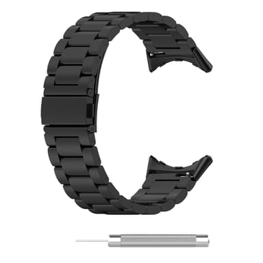 Klokkerem i rustfritt stål for Google Pixel Watch 3 Sort 45 mm