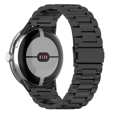 Klokkerem i rustfritt stål for Google Pixel Watch 3 Sort 45 mm