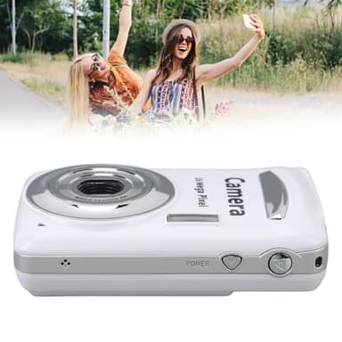 Kompakt kamera med 16x digital zoom og 2,4 tommers LCD-skjerm Hvit