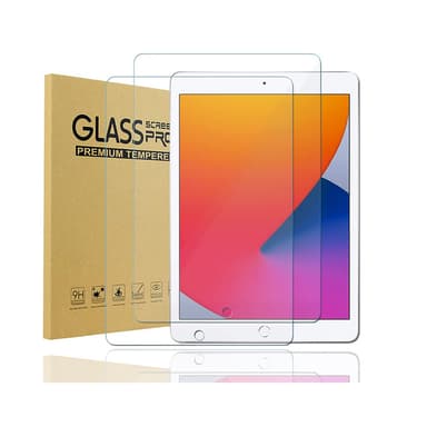 Krystallklart herdet glass skjermbeskytter for iPad (2-pack) iPad Air/Air2 5/6 9,7 tommer