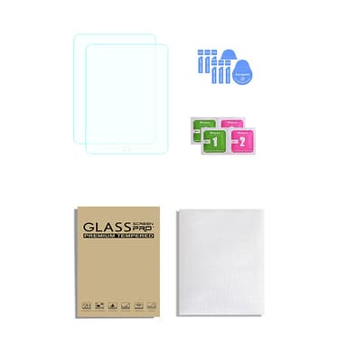 Krystallklart herdet glass skjermbeskytter for iPad (2-pack) iPad Air/Air2 5/6 9,7 tommer