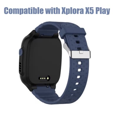 Klokkerem som passer til Xplora X5 Play mobilklokke Mørke blå
