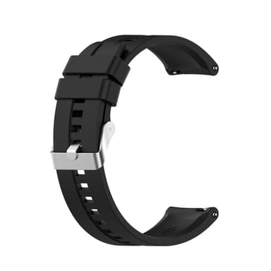 Armbånd silikon 22 mm Sort