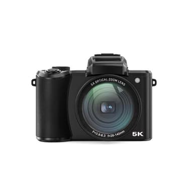 Digitalkamera (5k) med doble kameraer foran, autofokus, 32 GB-minnekort