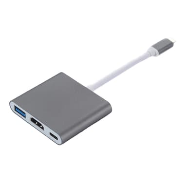 USB-C Multiport-adapter til USB (PD), USB-C, 4K HDMI-kompatibel
