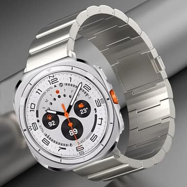 Magnetrem i titan til Samsung Galaxy Watch 7 Ultra Sølv