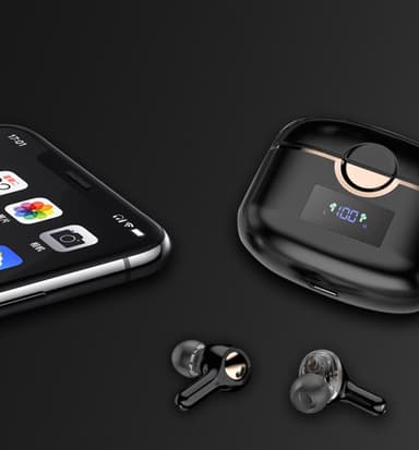 Øreplugger, trådløse Bluetooth 5.0 Double Dynamic Sort