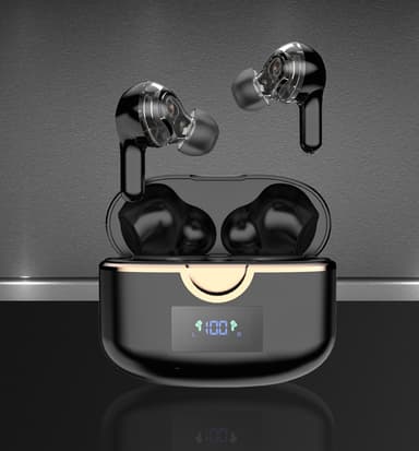 Øreplugger, trådløse Bluetooth 5.0 Double Dynamic Sort