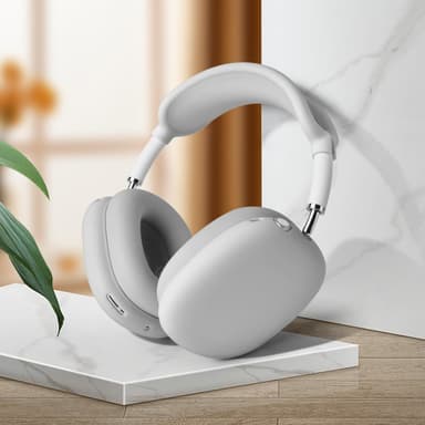 Øreputer, beskyttelsesdeksel og bøylepute for Airpods Max-hodetelefoner Lysegrå