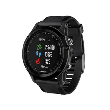 Silikonklokkerem for Garmin Fenix 3 HR Sort