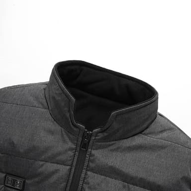 Oppvarmet vest for konstant og rask varme Svart+grå 3XL