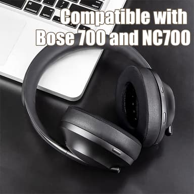 Øreputer i kunstskinn til Bose 700 / NC700 1 par Sort
