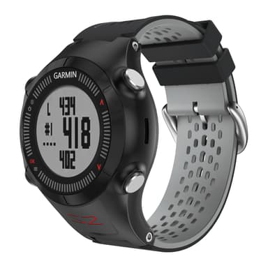 Klokkerem i silikon til Garmin Approach S2, Svart / Grå