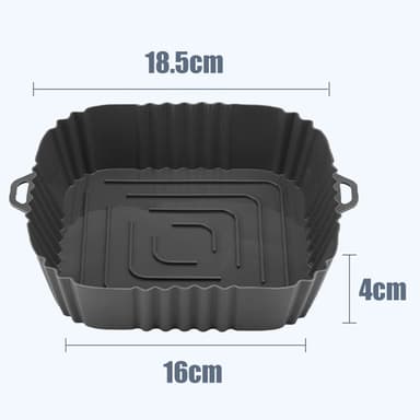Silikonbolle for frityrkoker 16 cm Grå