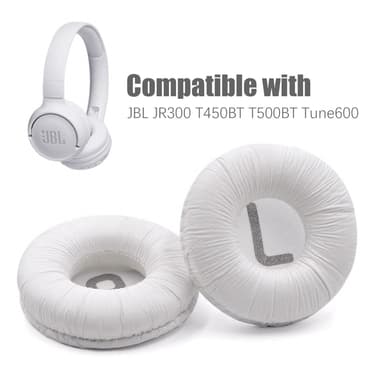 Øreputer til JBL JR300 T450BT T500BT Tune600 Hvit