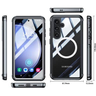 Samsung A55 magnetisk mobildeksel Blå
