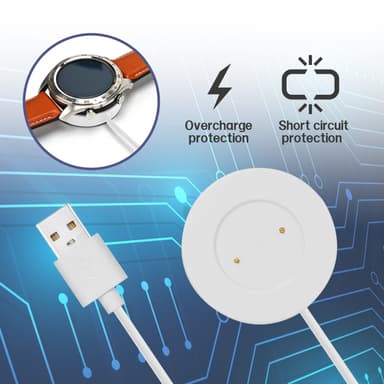Ladestasjon til Huawei Watch GT 2E / Honor Magic Watch 2/Dream/GS Pro Hvit
