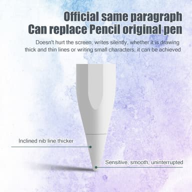 Stylus Pen kompatibel med iPad 2018-2023-serien Hvit