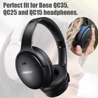Øreputer og bøylepute til Bose QC15 QC25 QC35 hodetelefoner