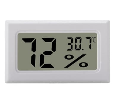 Mini LCD Hygrometer / Termometer Hvit 1-pakning