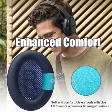 Øreputer med pakninger for Bose QC35 QC35-ii, QC25 1/2