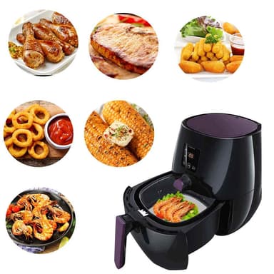 Engangsbakepapir til Airfryer non-stick 18 cm 100-pak Hvit