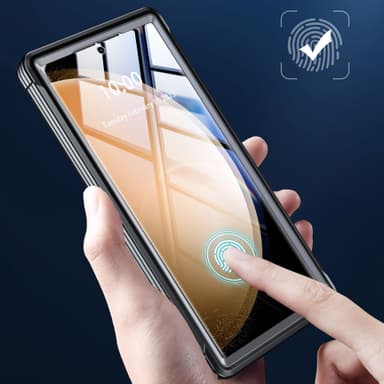 Samsung A55 magnetisk mobildeksel Svart+grå