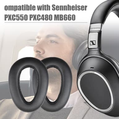 Øreputer til Sennheiser PXC550 MB660 1 par Sort