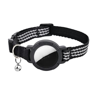 Reflekterende kattehalsbånd med holder for Airtag XS