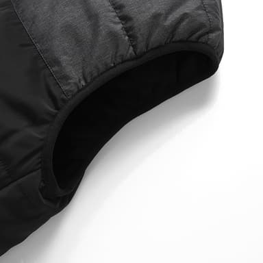 Oppvarmet vest for konstant og rask varme Svart+grå XXL