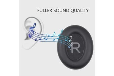 Øreputer for Bose QC45 hodetelefoner Svarte
