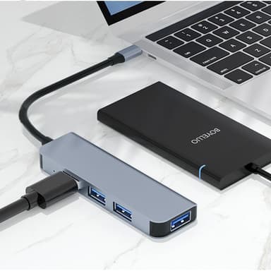 USB-hub med 1 USB3.0-port og 3 USB2.0-porter
