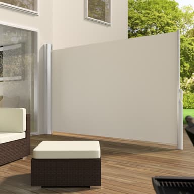 Sidemarkise med uttrekkbar mekanisme - 180 x 300 cm,beige