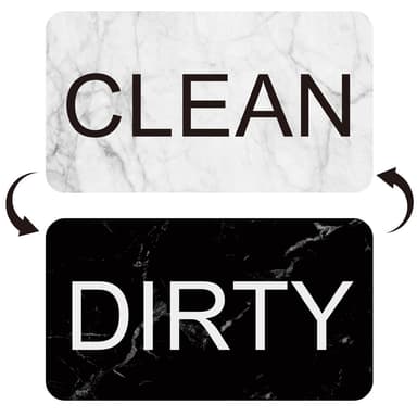 Magnet for oppvaskmaskin med vendbart skilt CLEAN / DIRTY