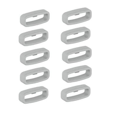 Spenne til 20 mm brede klokkeremmer 10-pakning Grå