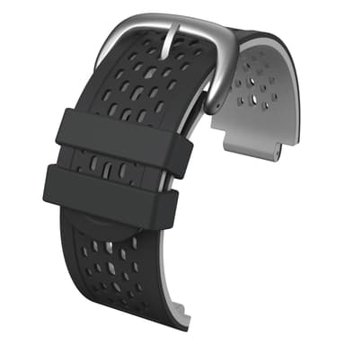 Klokkerem i silikon til Garmin Approach S2, Svart / Grå