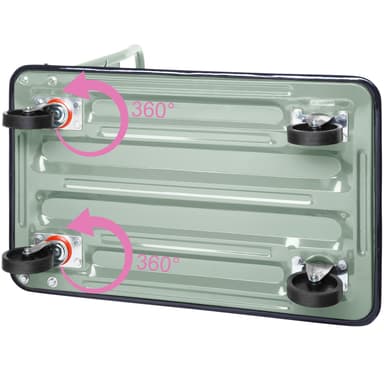 Transportvogn sammenleggbar maks 150 kg - hvit