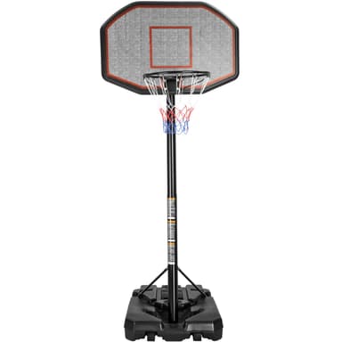 Basketballkurv med stativ - svart