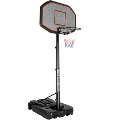 Basketballkurv med stativ - svart