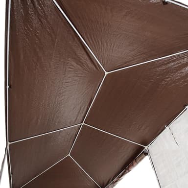 Paviljong 6x3m med 6 sidedeler - brun