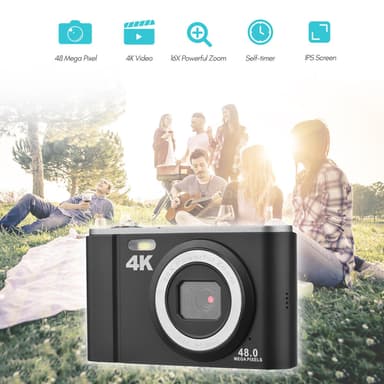 Digitalkamera 48MP 16x Zoom 4K Video Sort