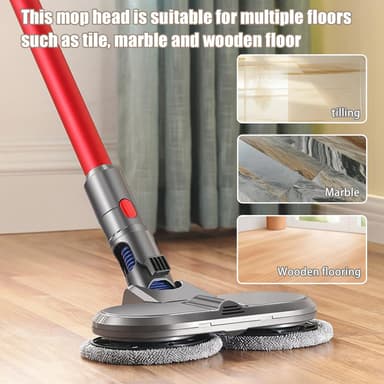 Mopphode for Dyson V11/V10/V15/V8/V7 med 6 moppkluter
