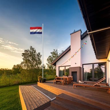 Aluminium flaggstang - Nederland