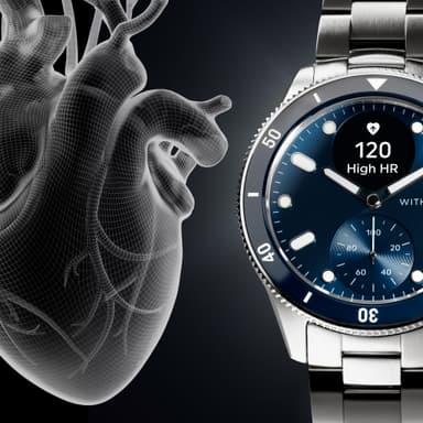 Withings ScanWatch Nova hybridklokke 42mm (blå)