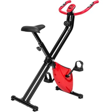 Trimsykkel FitX-sykkel, sammenleggbar med LCD-skjerm - 113 x 43 x 80 cm