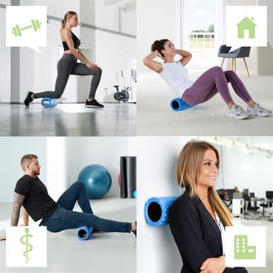 Yoga massasjerulle skumrulle - blå