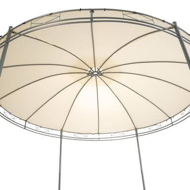 Hagepaviljong rund 350 cm - beige