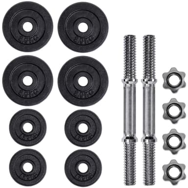 2 Håndmanualer krom - 2 x 10 kg