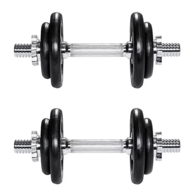 2 Håndmanualer krom - 2 x 10 kg